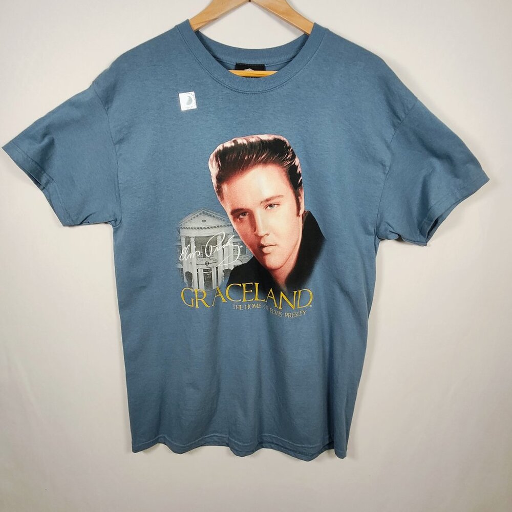 Graceland Women's L Elvis Presley "The Home of‎ Elvis Presley" T-Shirt NWOT